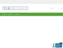 Tablet Screenshot of parkergroup.com
